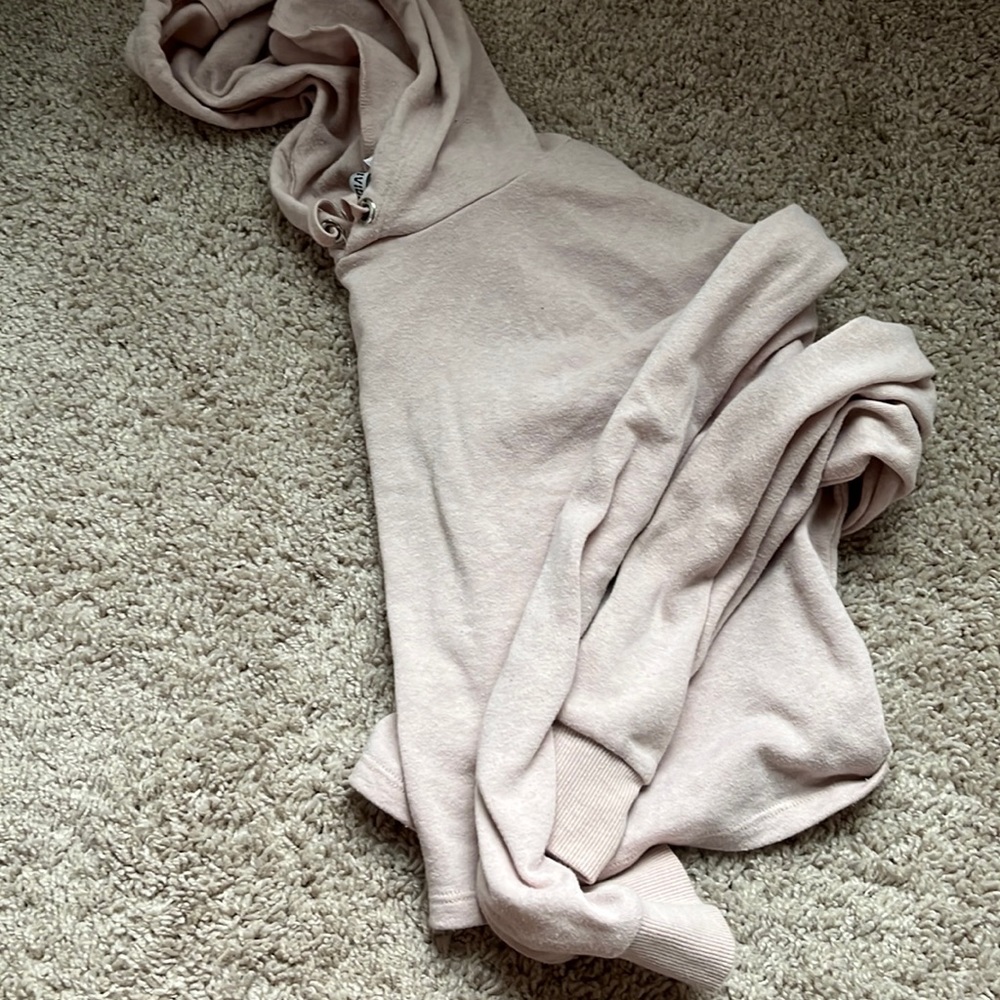 Pink crop hoodie size S